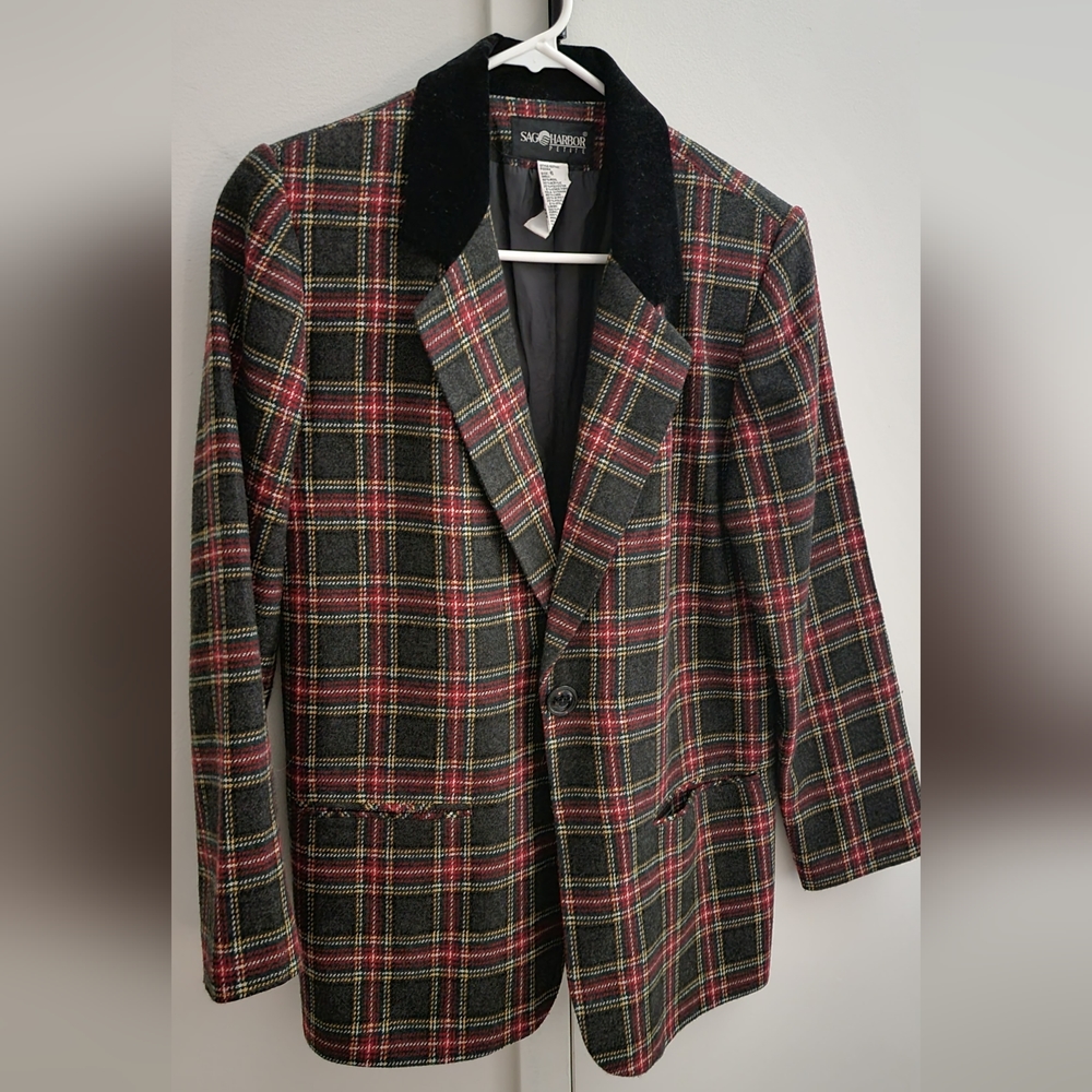 Check pattern Blazer